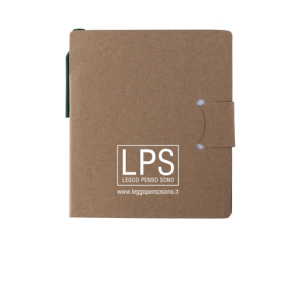 Blocco note LEGGO PENSO SONO® – logo in bianco